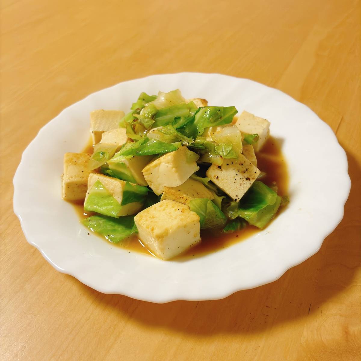 ヤマキ公式の「サイコロ豆腐のバター炒め」のレシピ