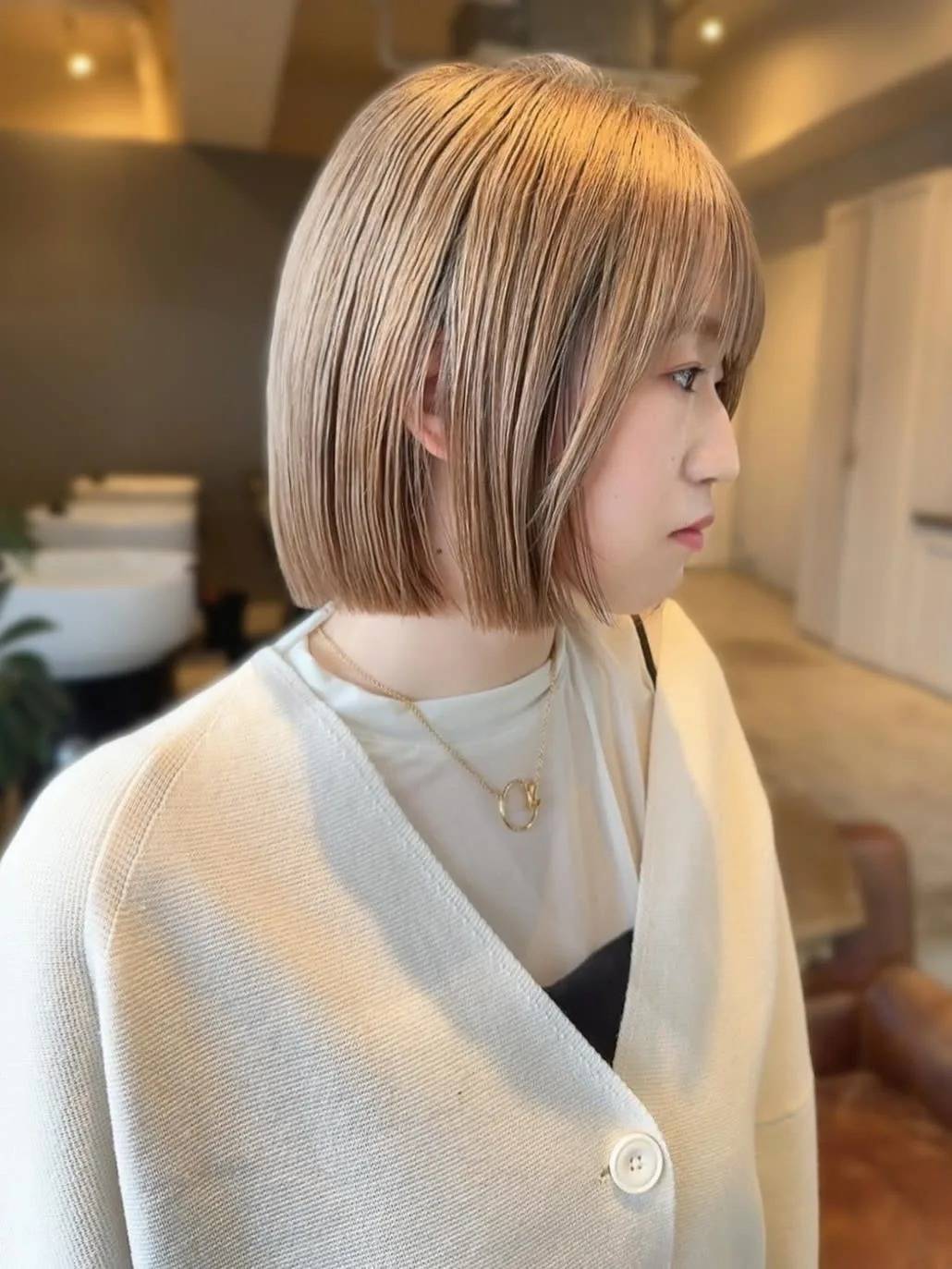 ハイトーンカラーボブ