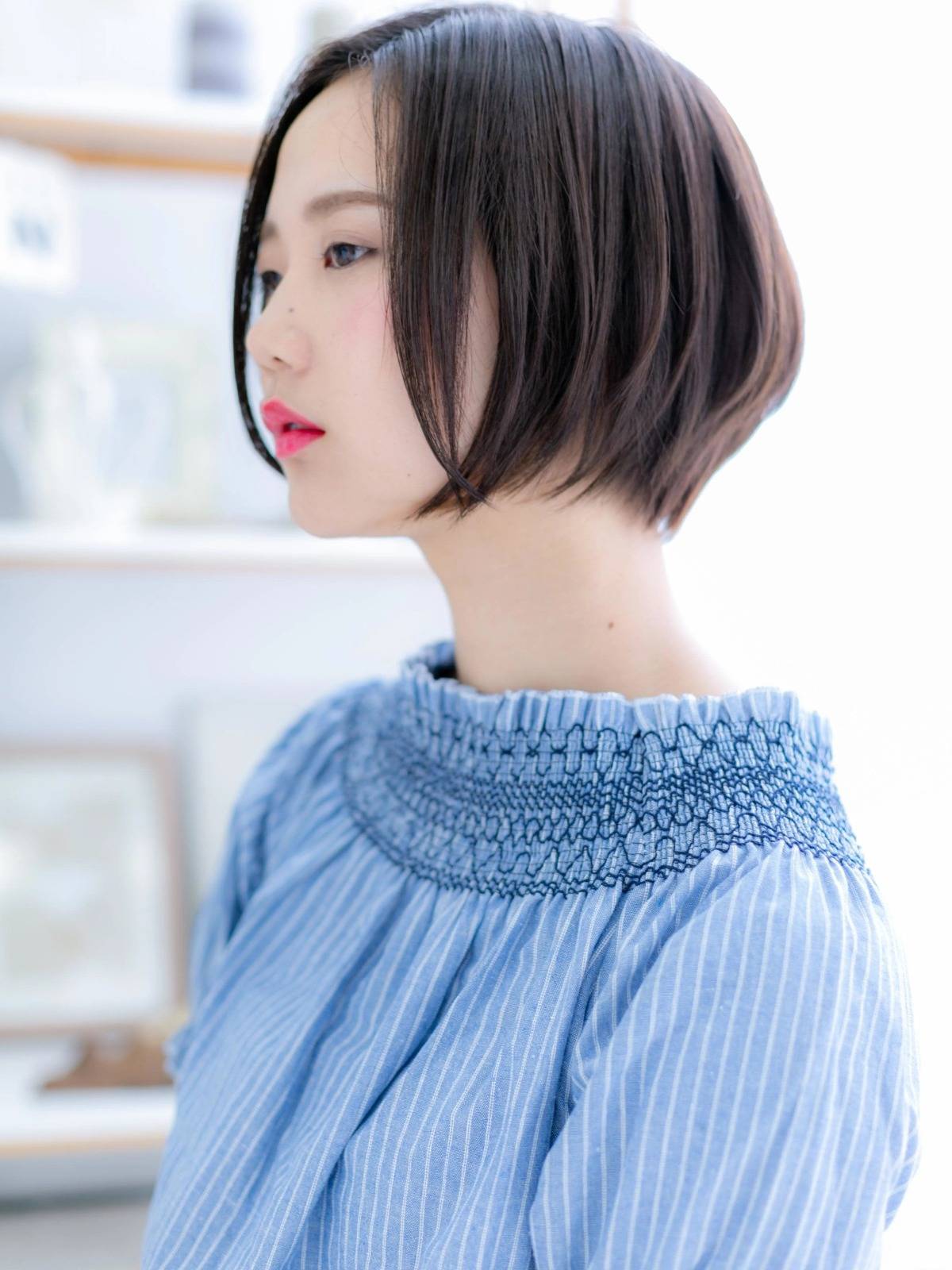 クールな前下がりボブ