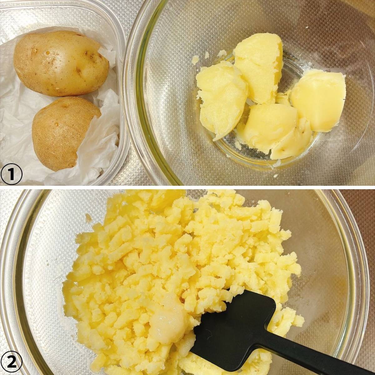 JAグループ公式の「カニカマとゴーヤのポテトサラダ」のレシピ