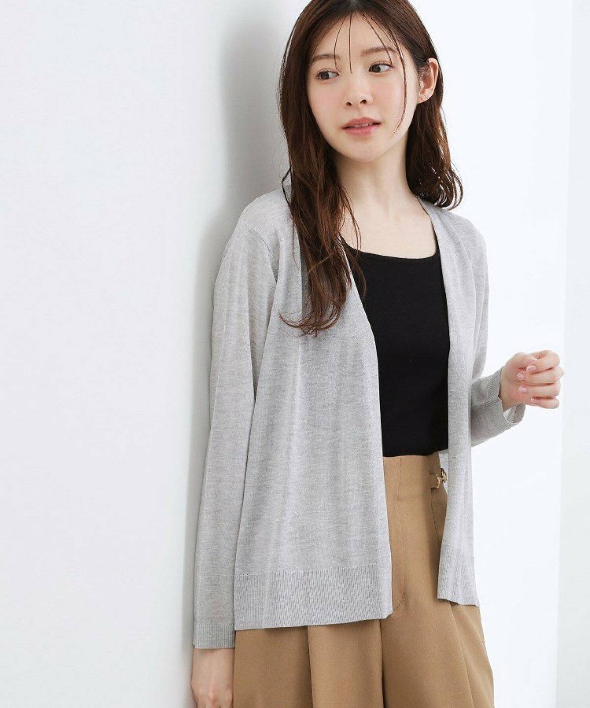 grove ベーシックショートカーディガン