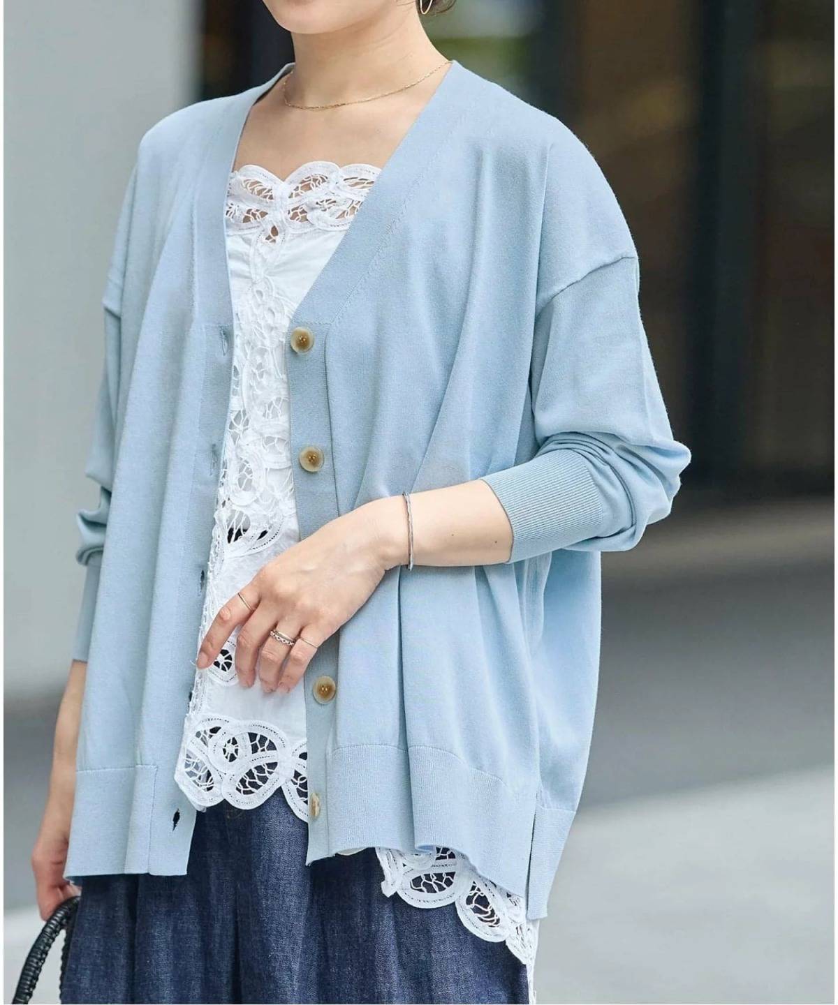 JOURNAL STANDARD WASHABLE COOL UV Vカーディガン