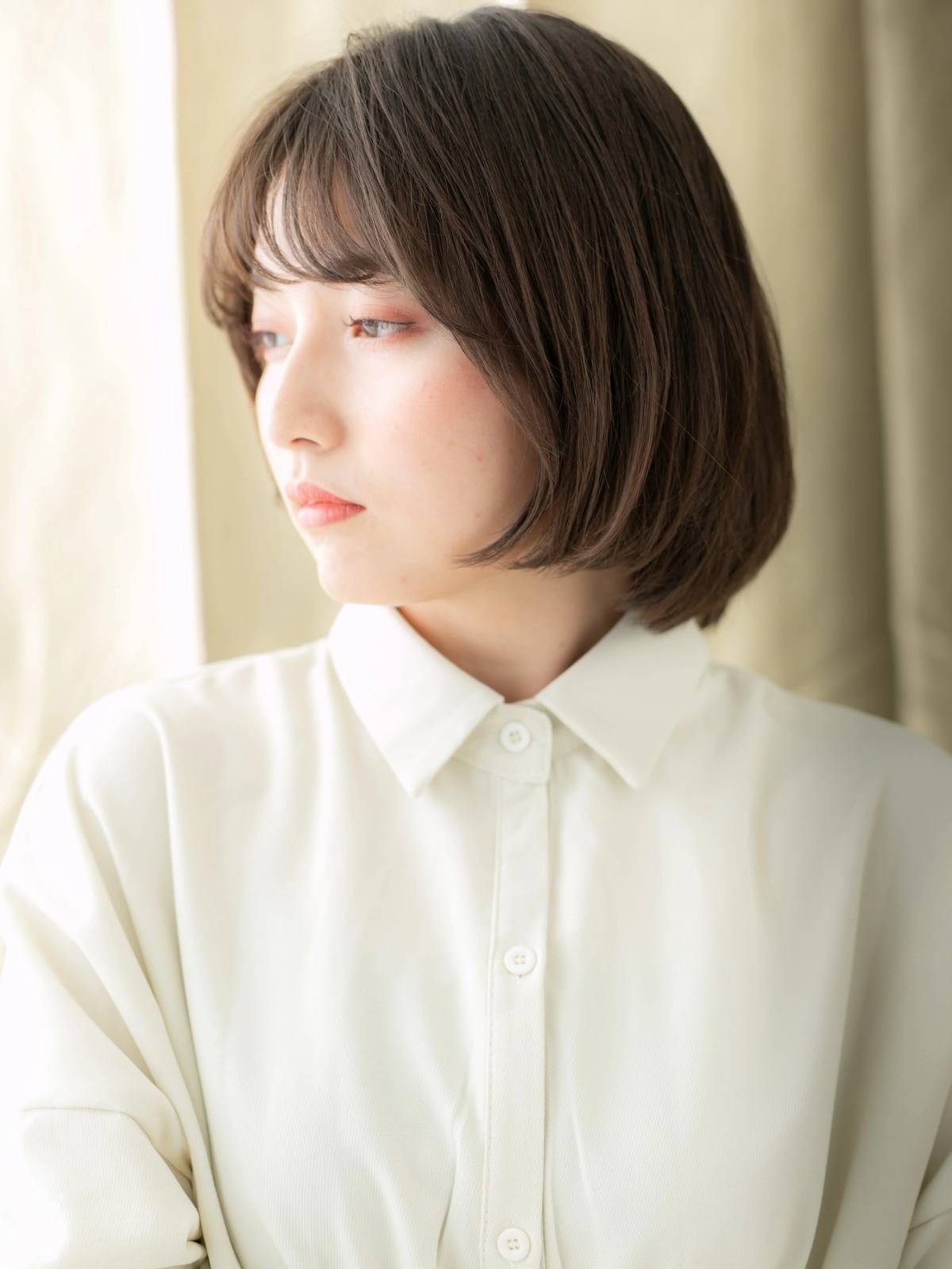 上品見えひし形ボブ