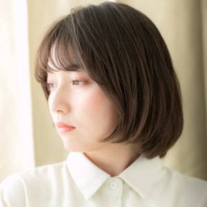  上品見えひし形ボブ 