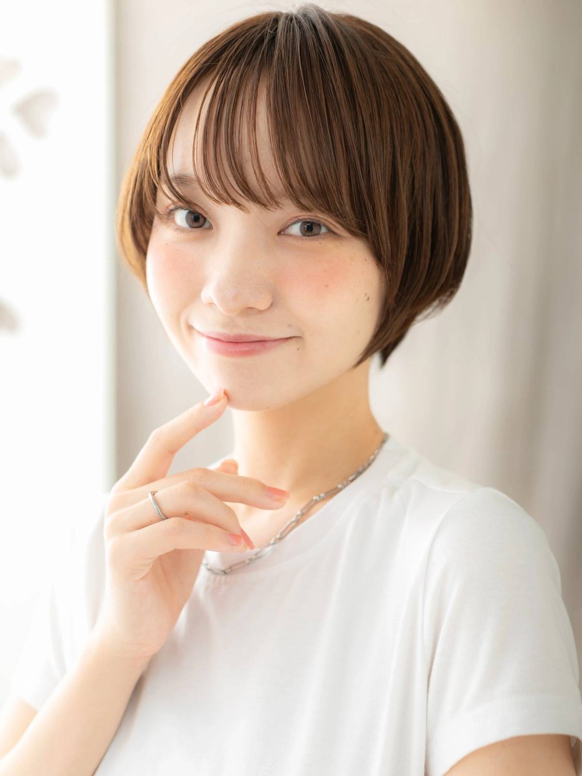 丸みシルエットショート