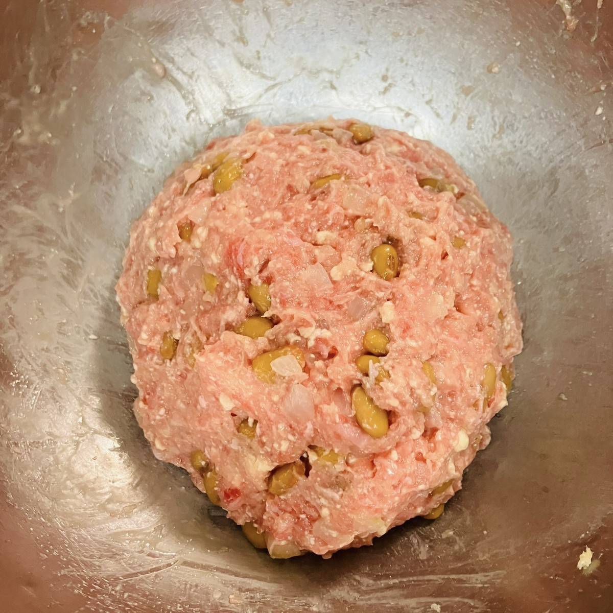 タカノフーズ公式の「なっ豆腐ハンバーグ」のレシピ