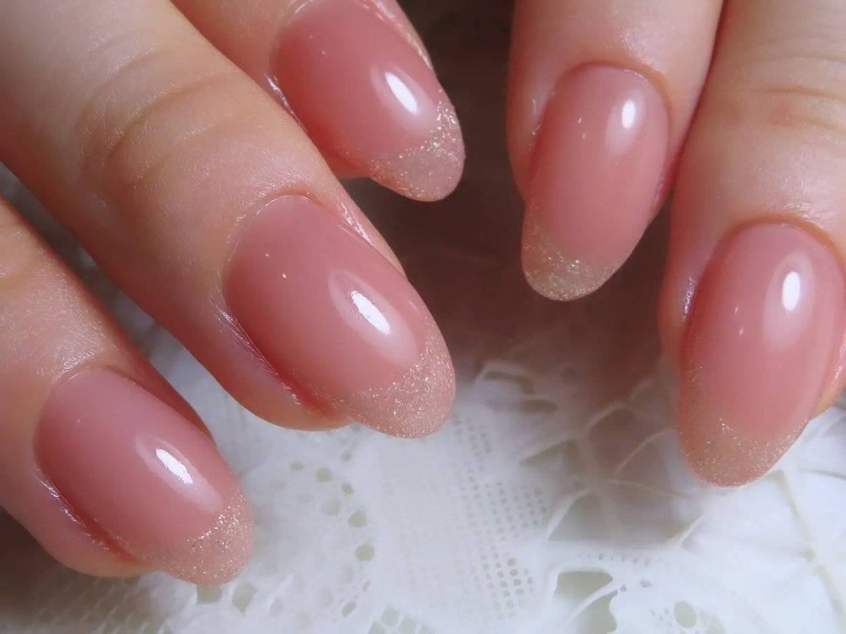 オレンジピンクネイル