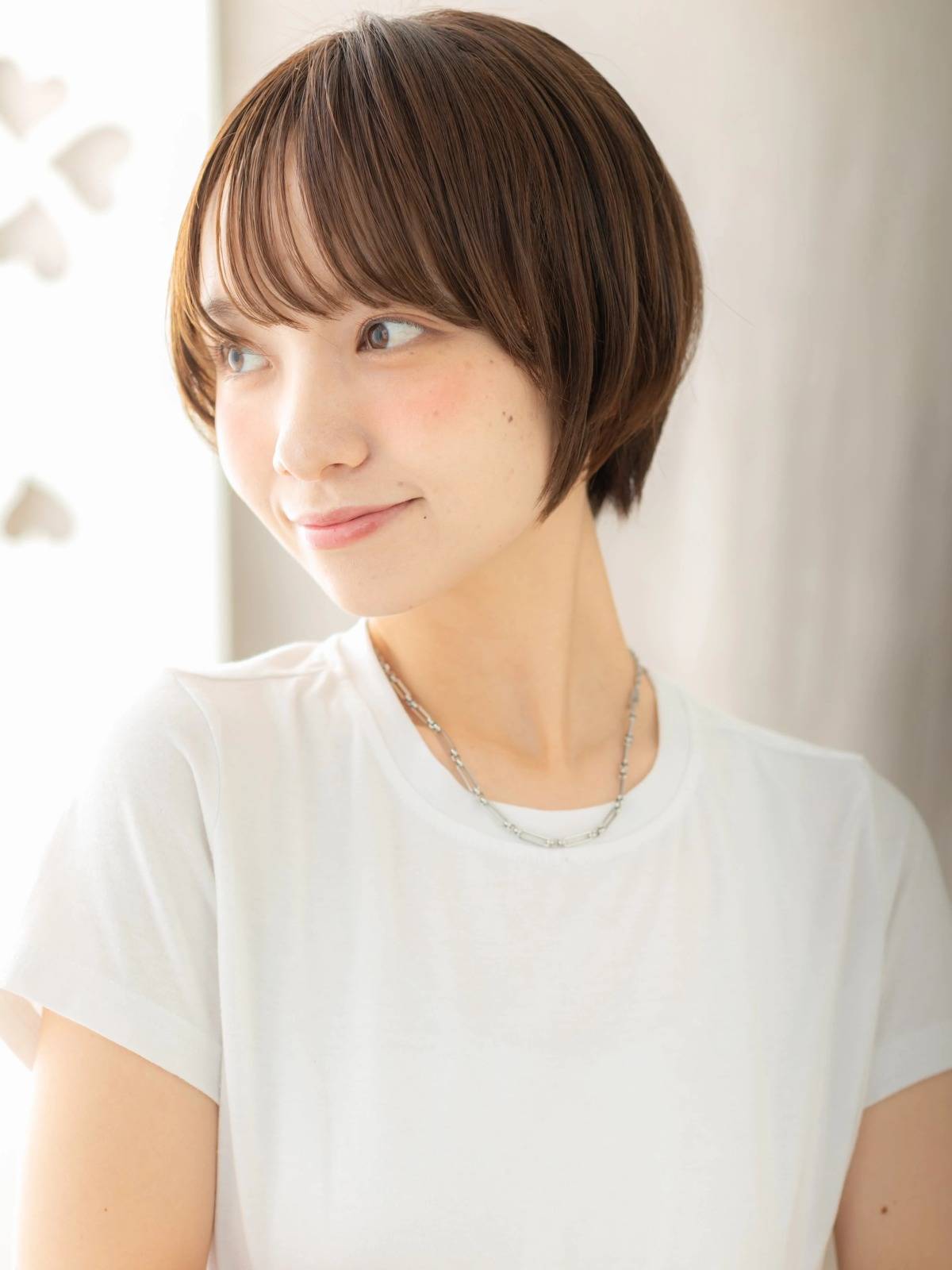 自然にまとまる丸みショート