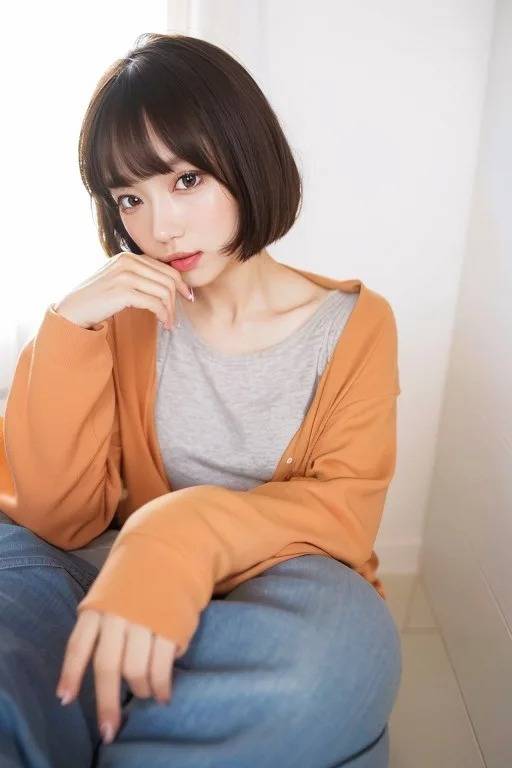 まとまり感シンプルボブ