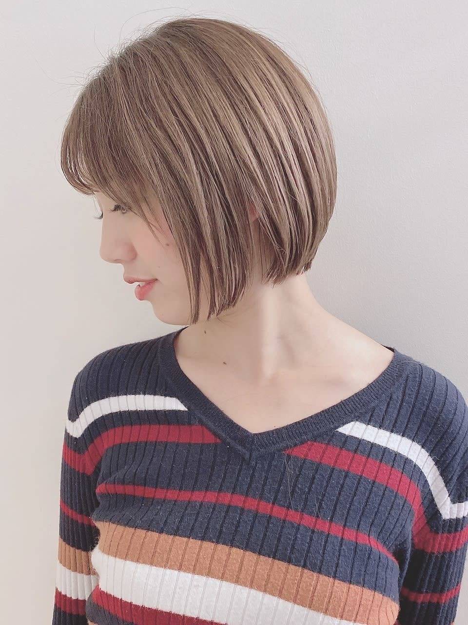 丸みストレートボブ