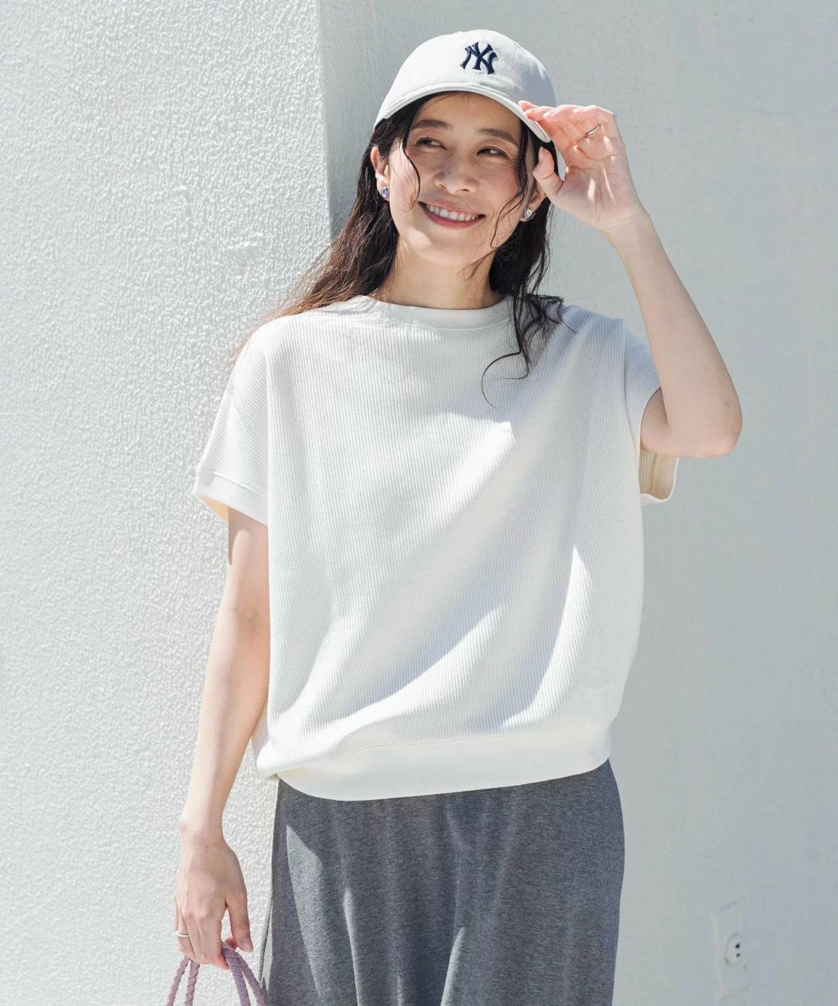 URBAN RESEARCH DOORS タックフライスフレンチTシャツ
