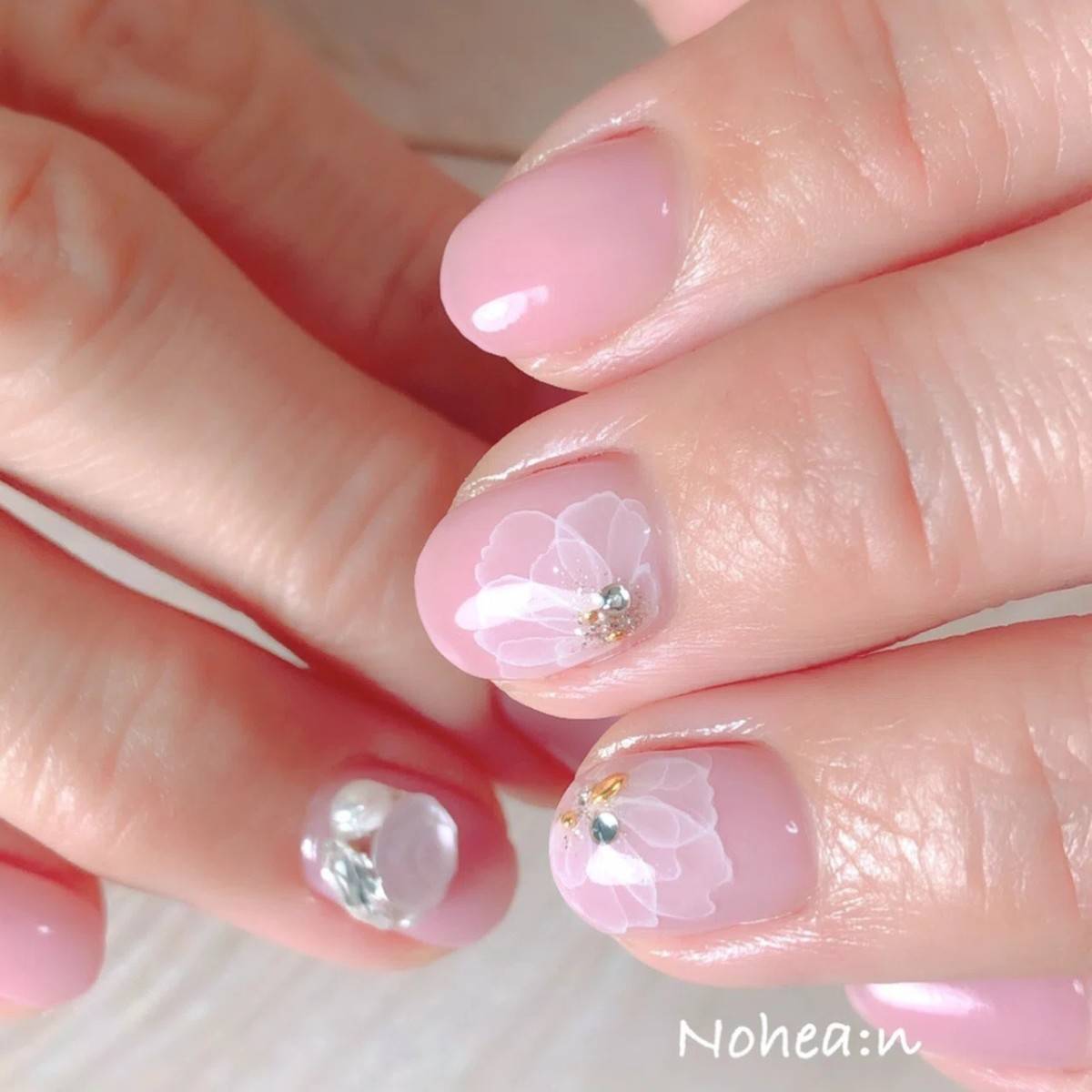 ミルキーピンクネイル