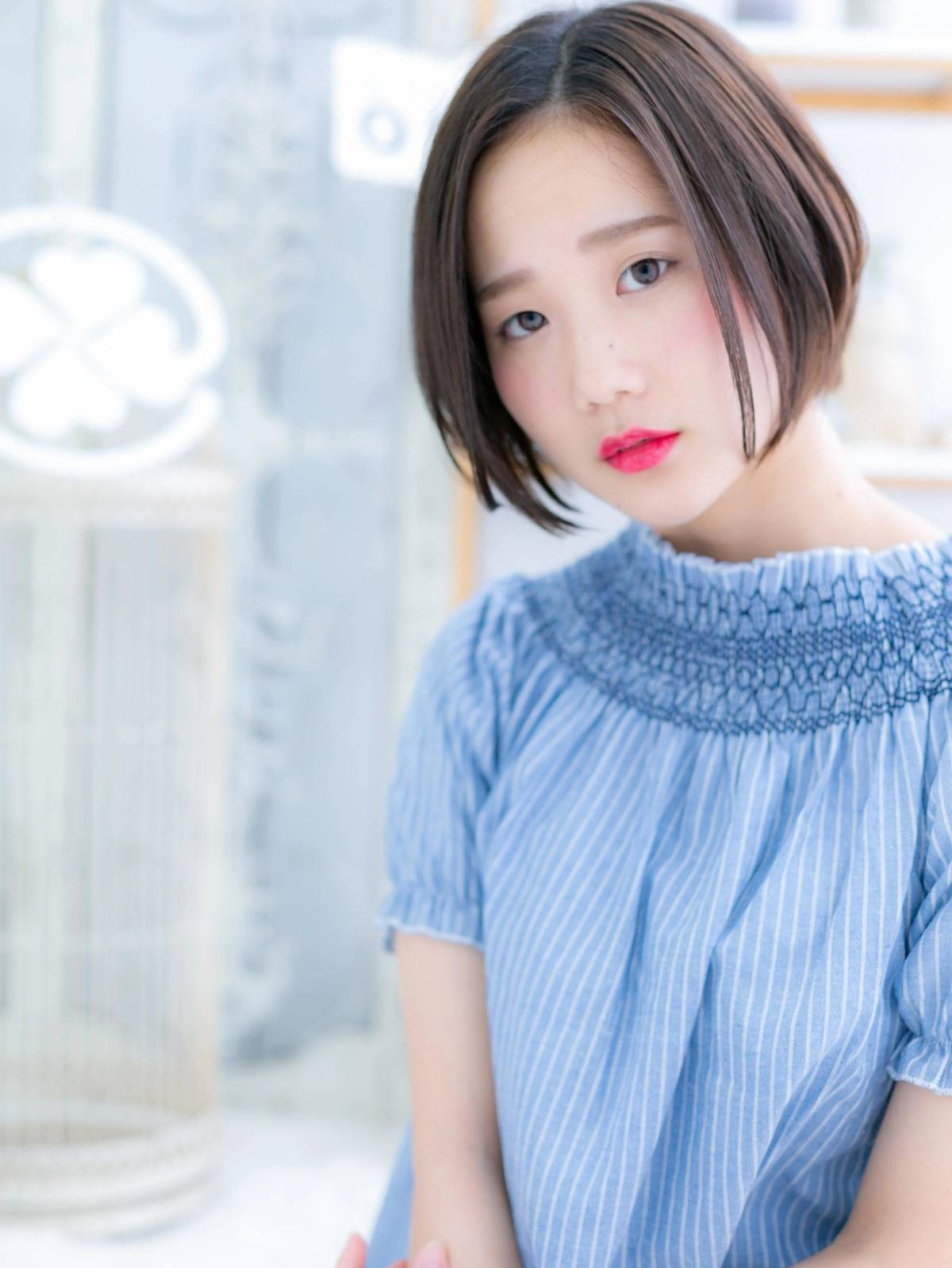 縦ライン強調ボブ