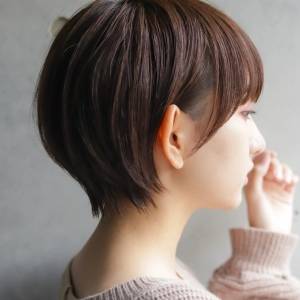  上品見え丸みショート 
