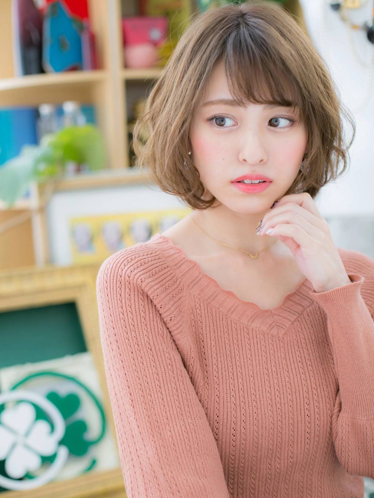 マシュマロ質感のゆるふわボブ
