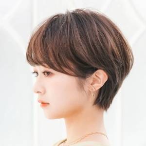  ナチュラル丸みショート 