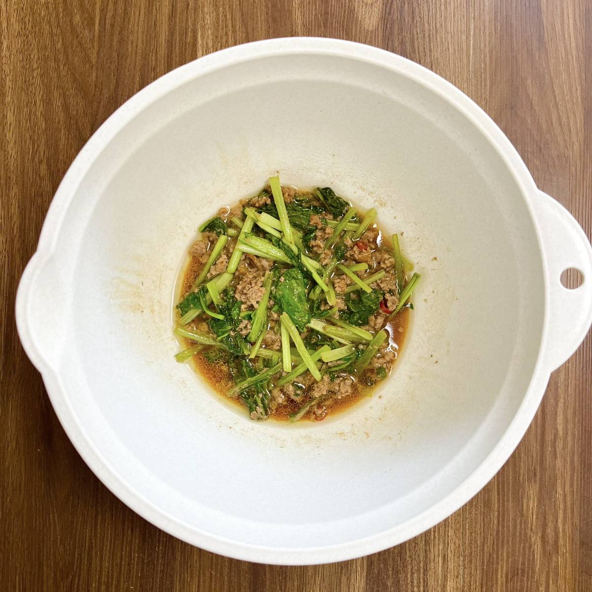 サッポロ一番公式の「ピリリと辛うま！ 麻婆ミンチまぜそば」のレシピ