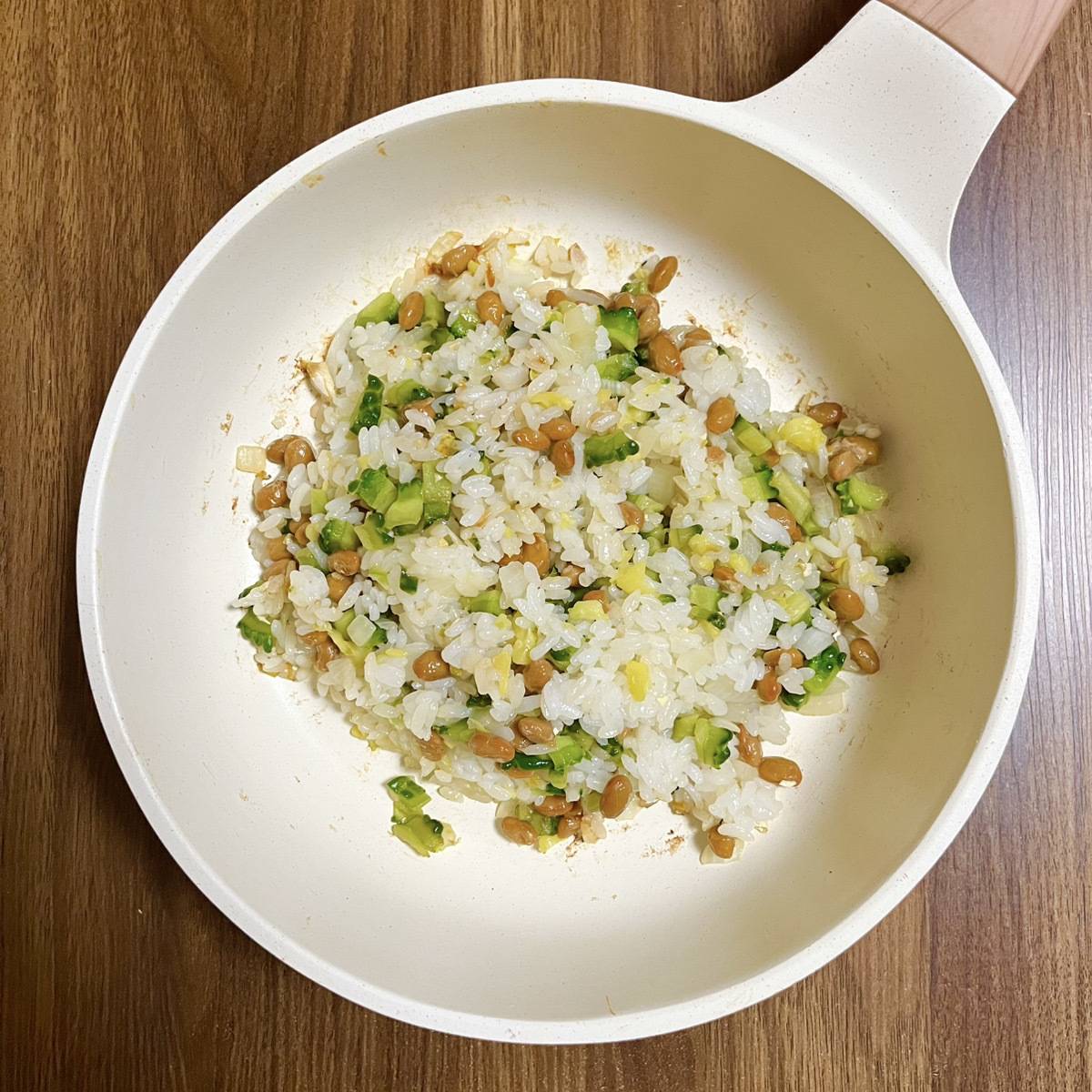 JAグループ公式の「種とわたも使います!ゴーヤ納豆味噌チャーハン」のレシピ