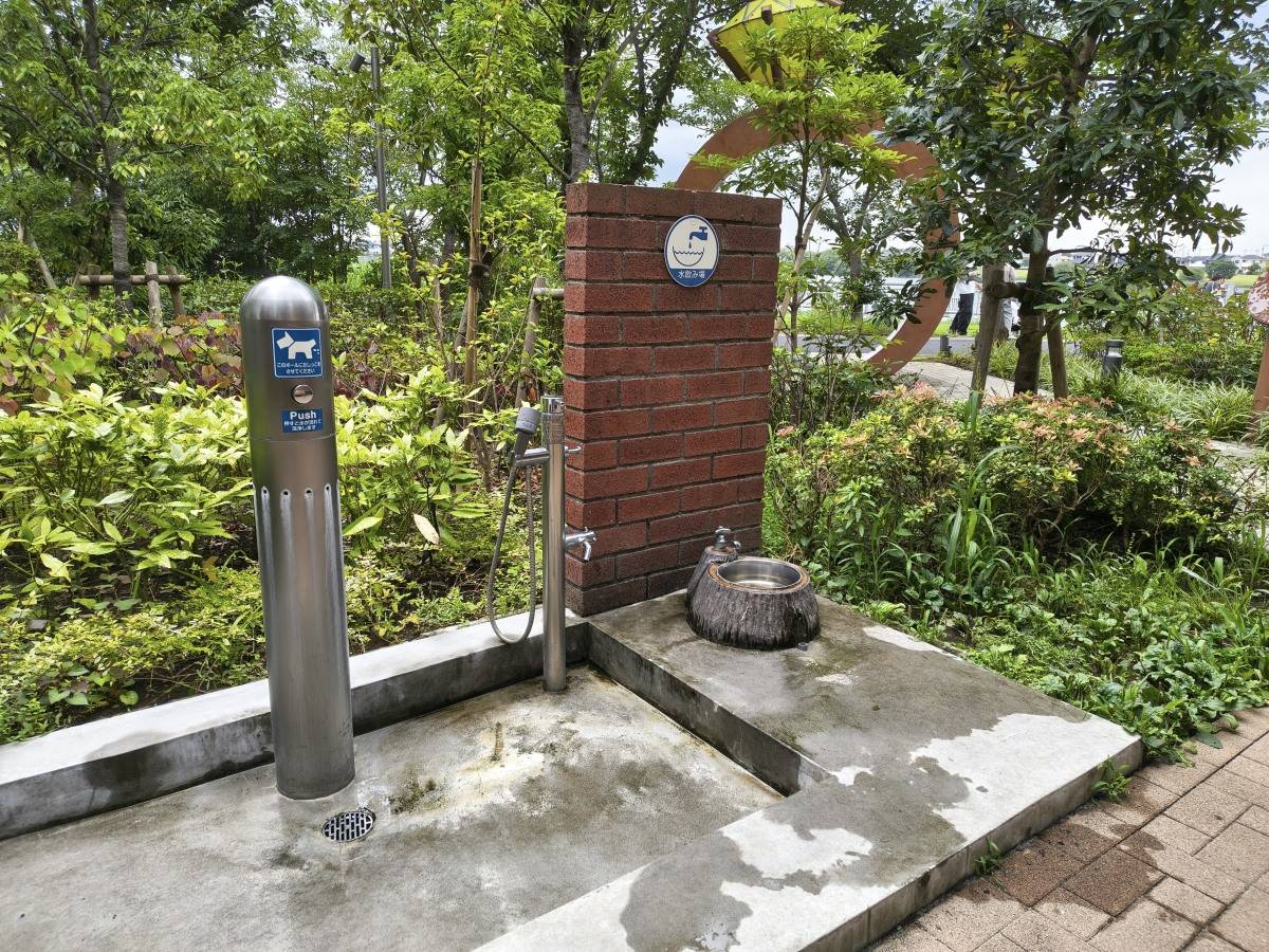 ペットの足洗い用の水道