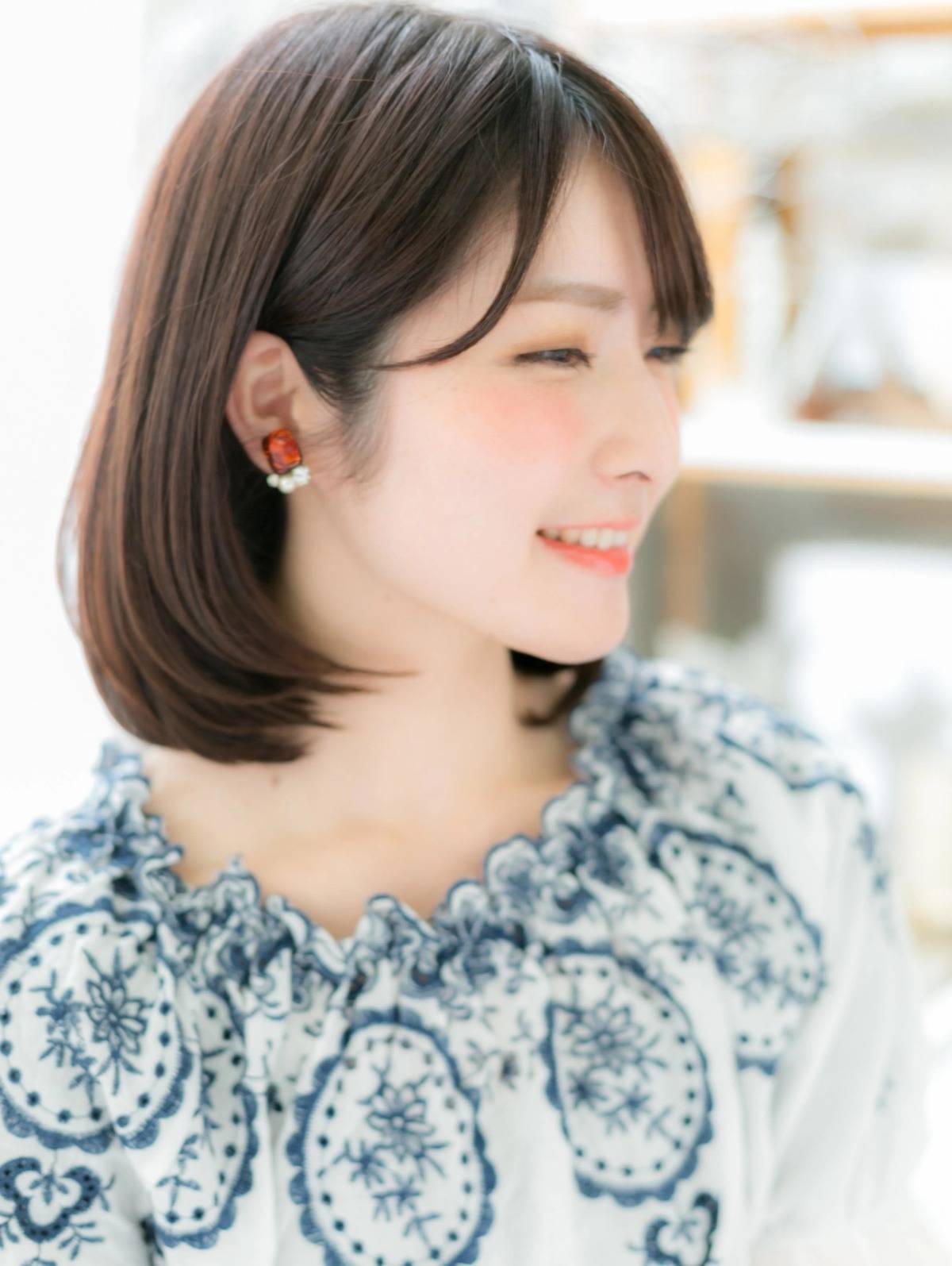 きれいめ前下りボブ