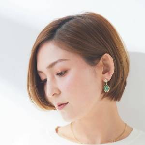 あまりボリュームのないボブ 