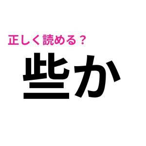  些か 