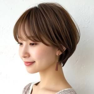  赤みを消した上品ショート 