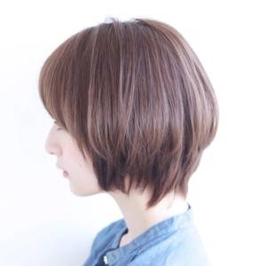  透明感カラーのひし形ショート 