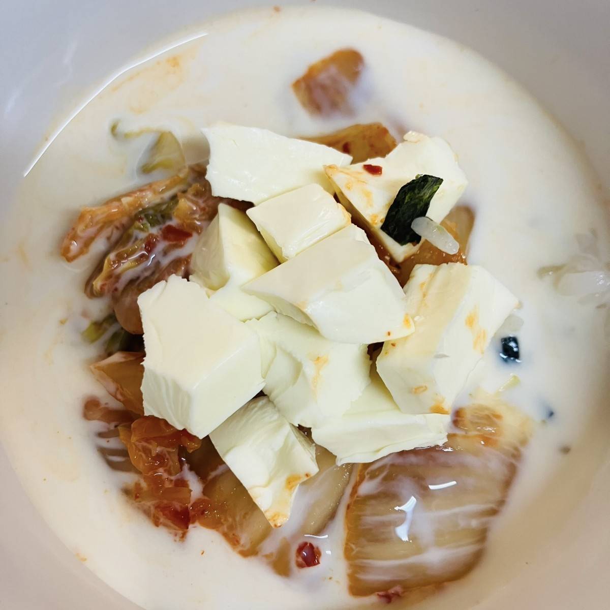 永谷園公式の「キムチーズ豆乳茶づけ」のレシピ