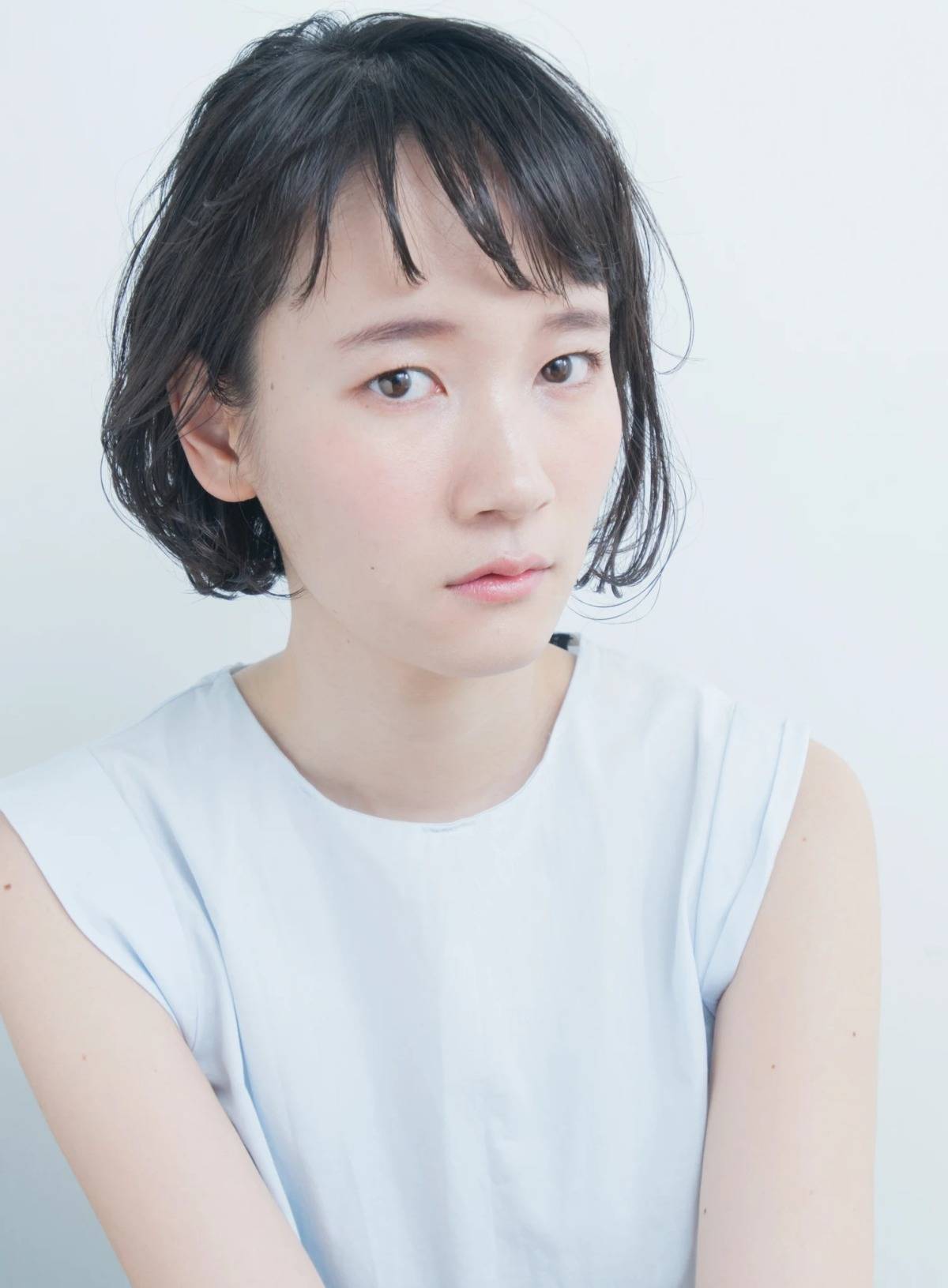 ウェット質感ボブ