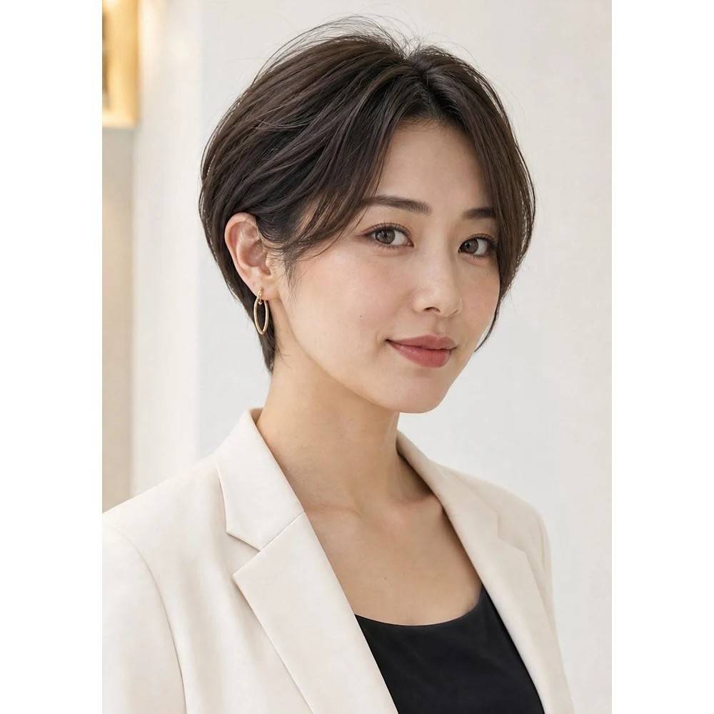 大人上品なハンサムショート