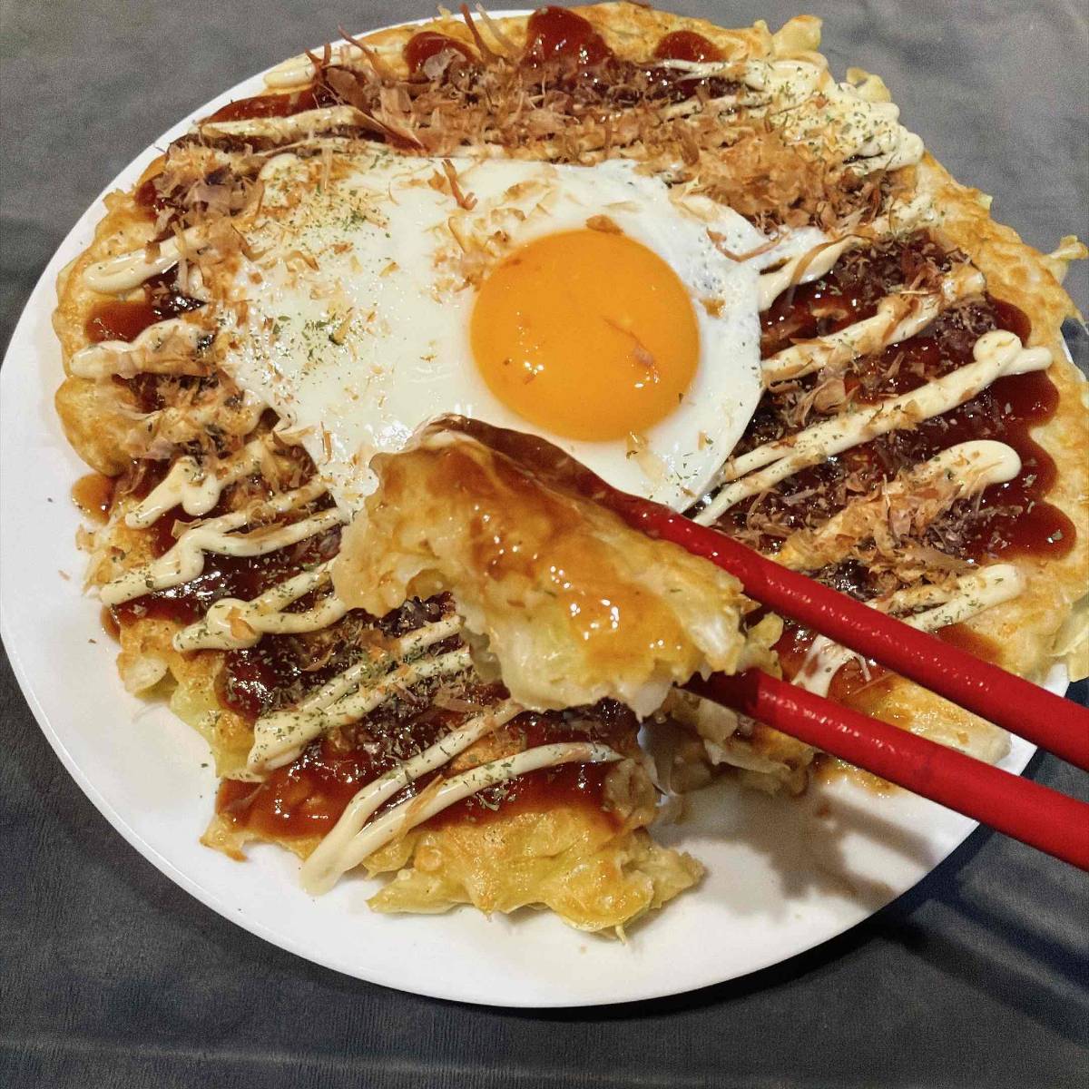 JAグループ公式の「❤　鶏ささみでお好み焼き　❤」のレシピ