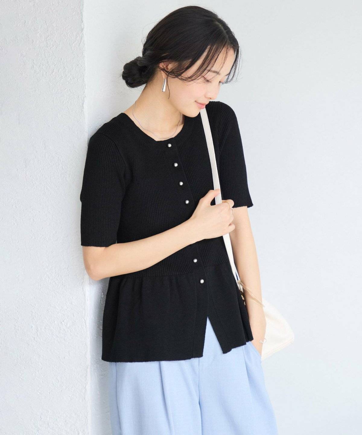 BEAUTY&YOUTH UNITED ARROWS コットン ペプラム 2WAY ベスト ウォッシャブル
