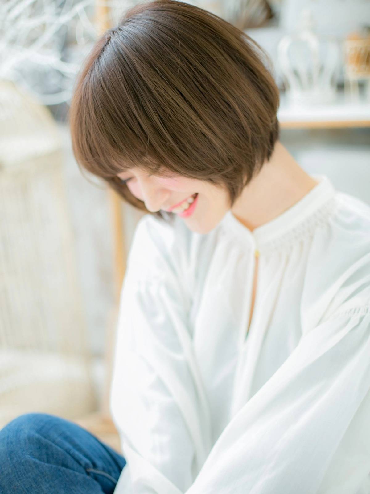 ナチュラルにまとまるボブ