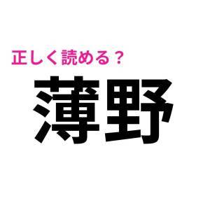  薄野 