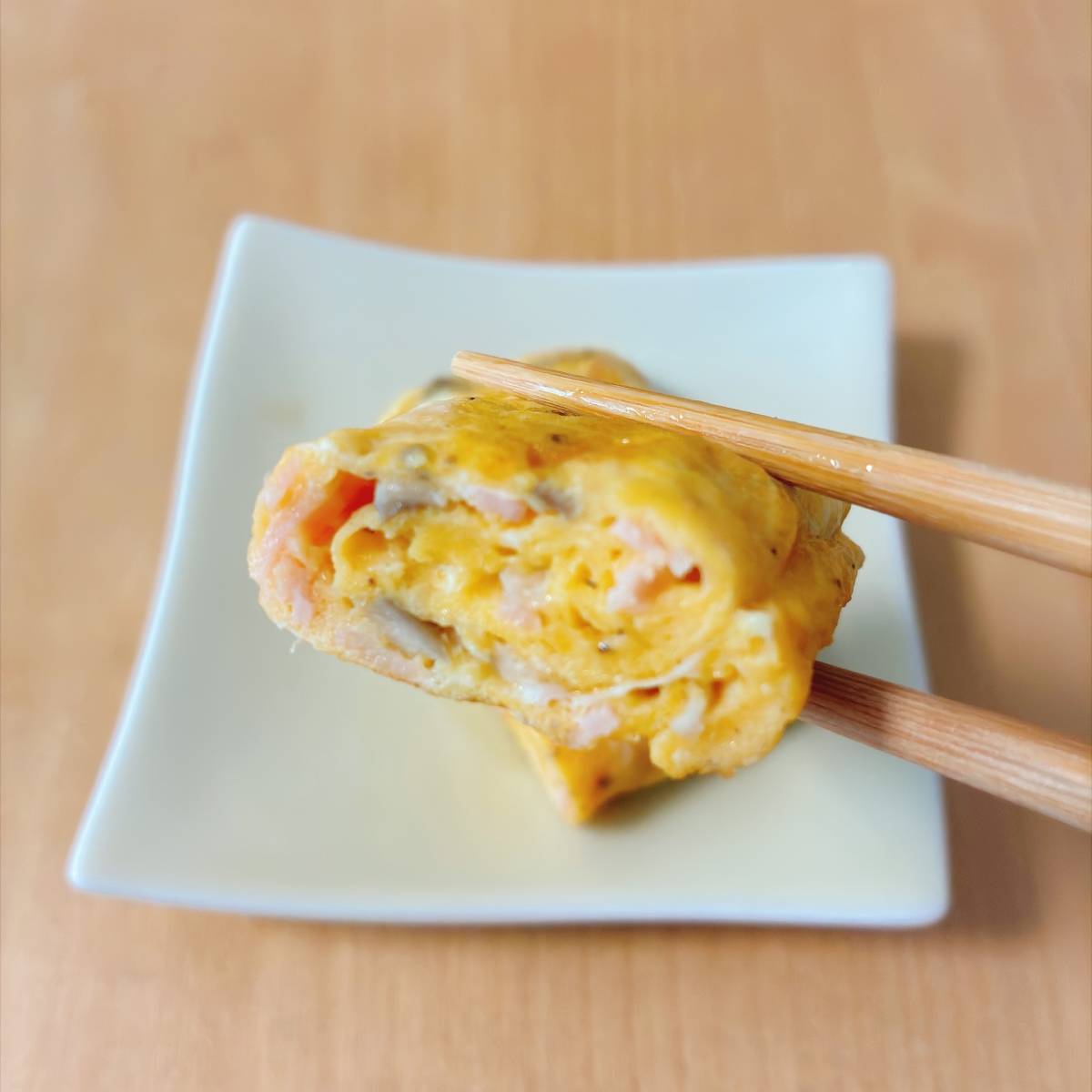 JAグループ公式の「舞茸入り◯甘めのバター風味の卵焼き」のレシピ