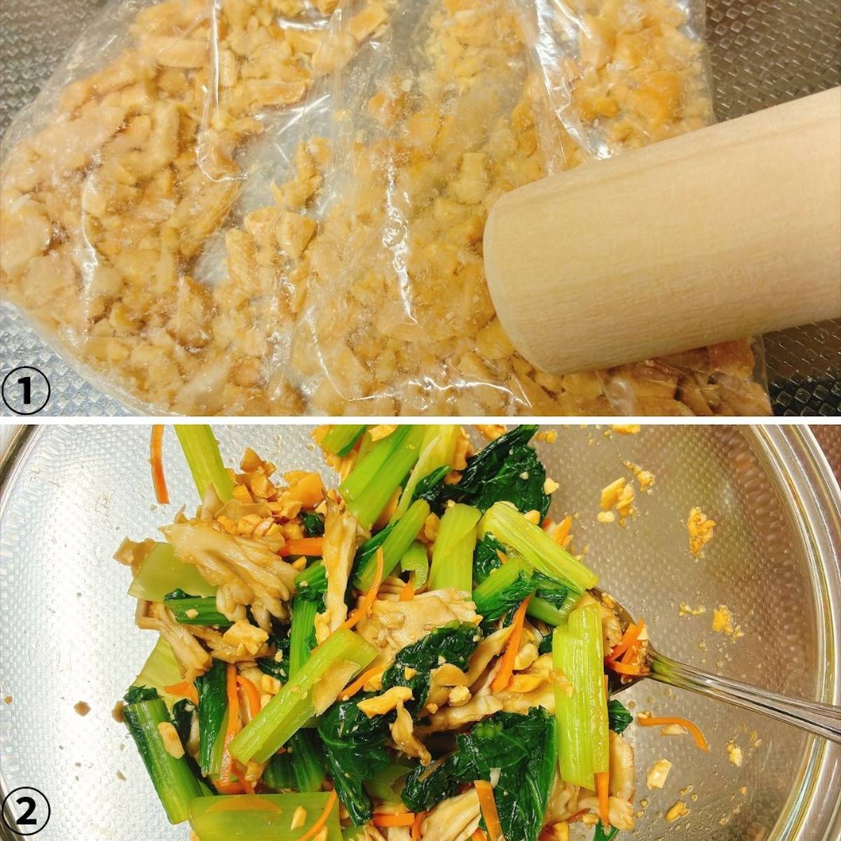 JAグループ公式の「青森県「菊と舞茸のピーナッツ和え」ＪＡ相馬村女性部」のレシピ