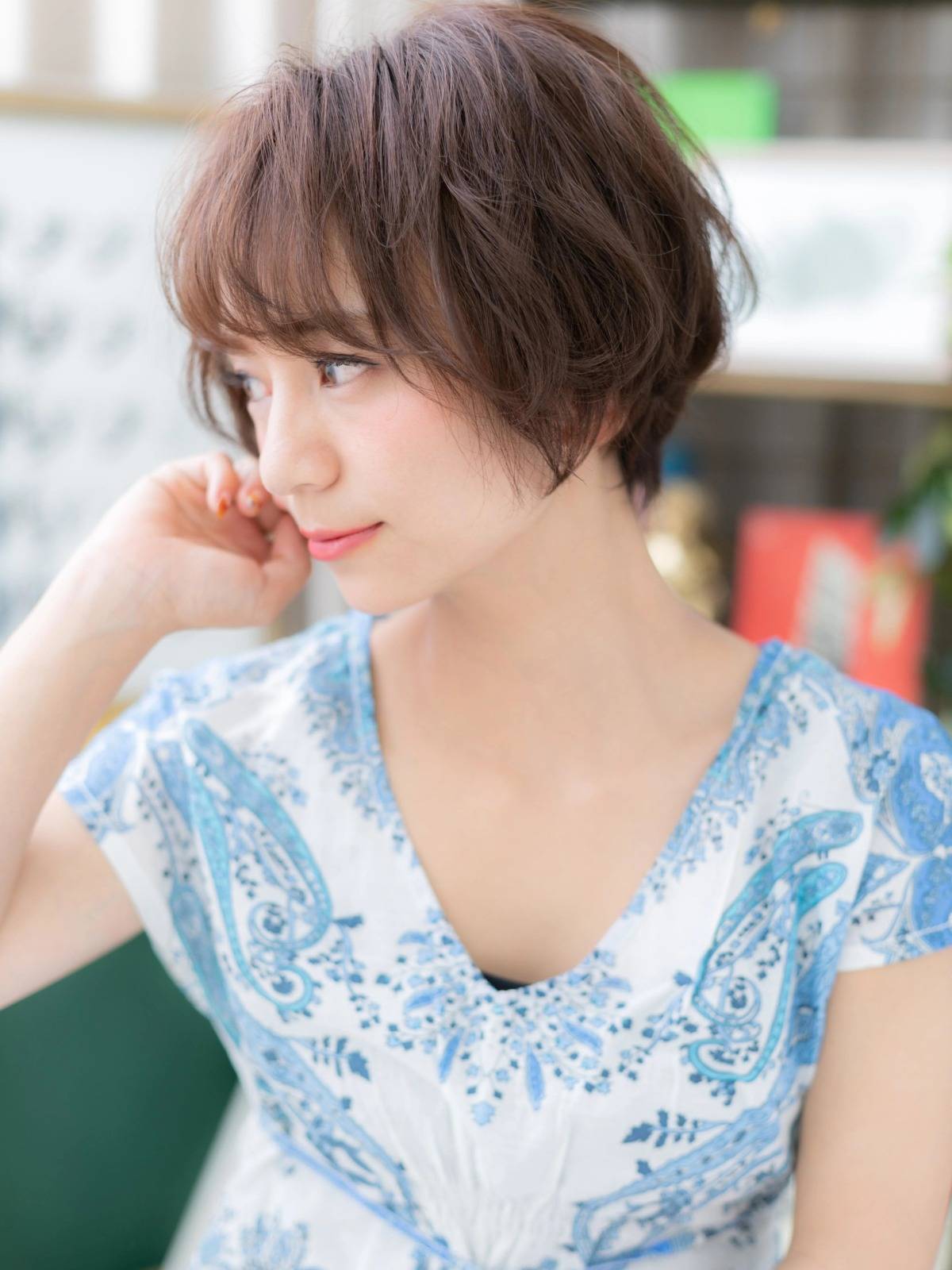 ニュアンス感くせ毛ボブ