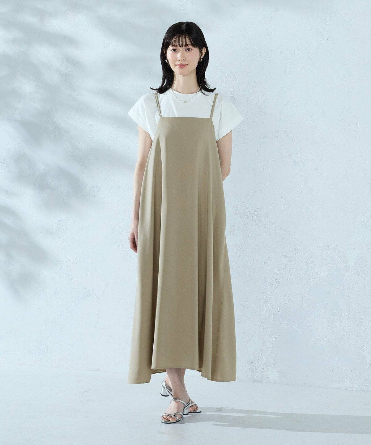 COMME CA ISM 2WAYキャミソールワンピース+Tシャツ