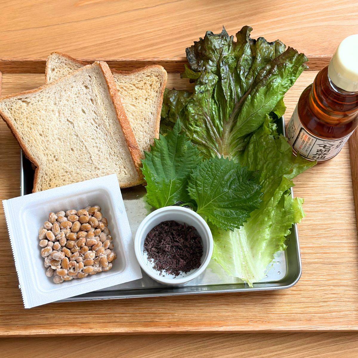 JAグループ公式の「大葉と納豆のサンドイッチ」のレシピ