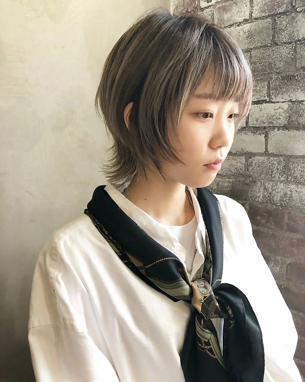 メリハリの強いウルフショート