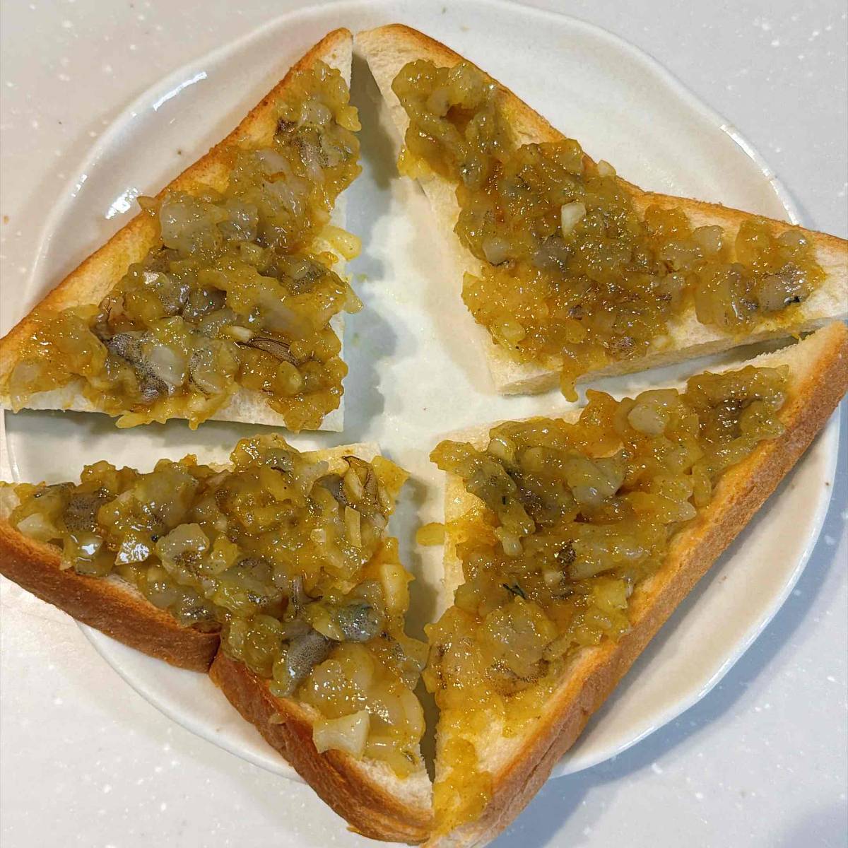 パスコ公式の「カレー風味えびパン」のレシピ