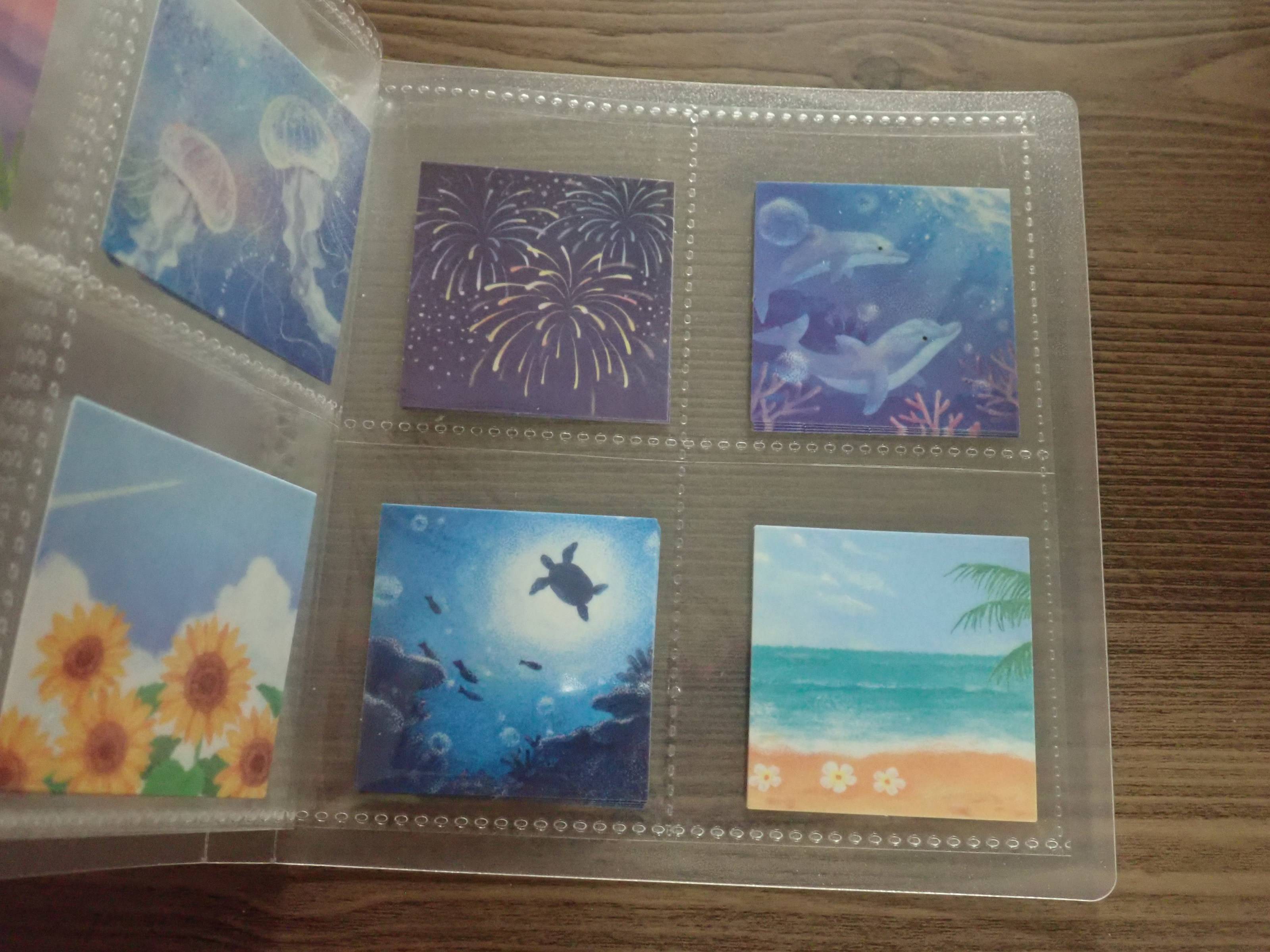 ダイソーのシール収納 高透明ファイル