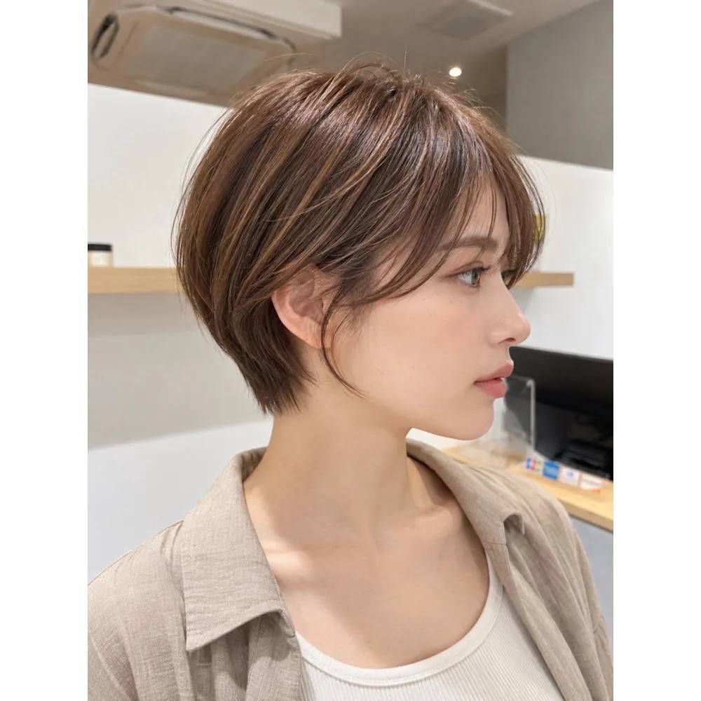 大人レディな丸みショート