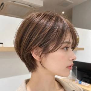  大人レディな丸みショート 