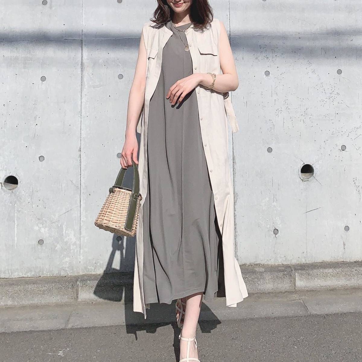 ワンピースの重ね着にチャレンジする！