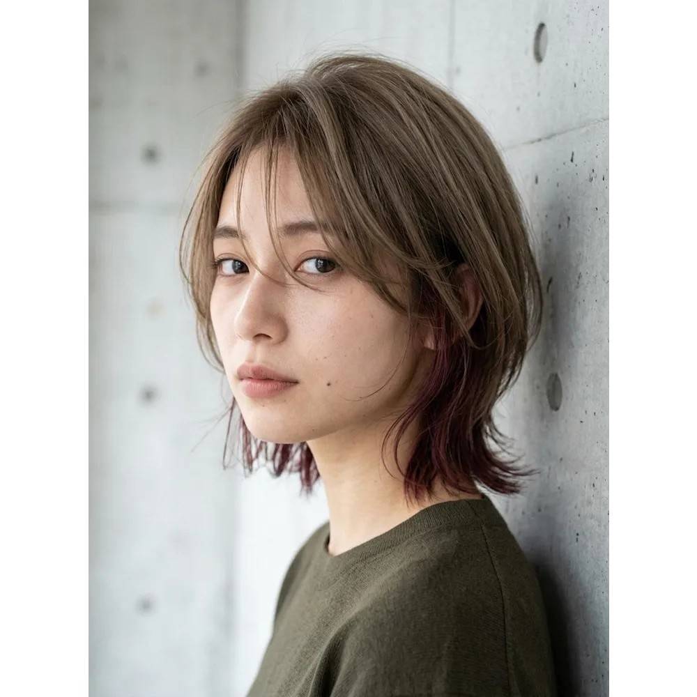 ミントブラウンのマッシュウルフ