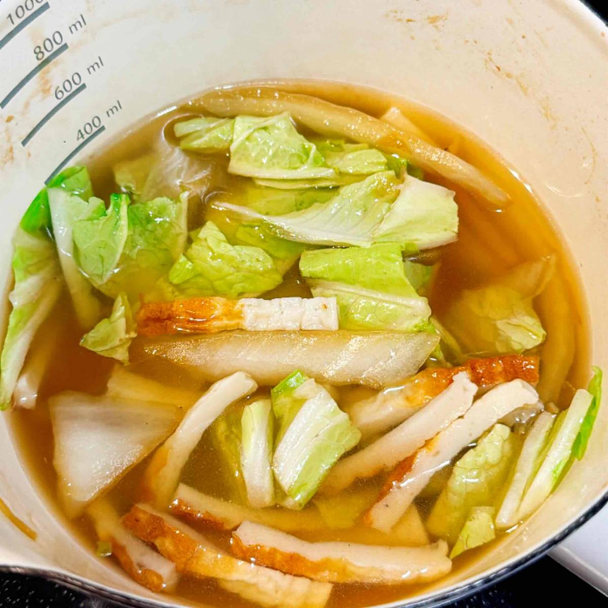 ニッスイ公式の「活ちくわのとろとろ白菜スープ」のレシピ