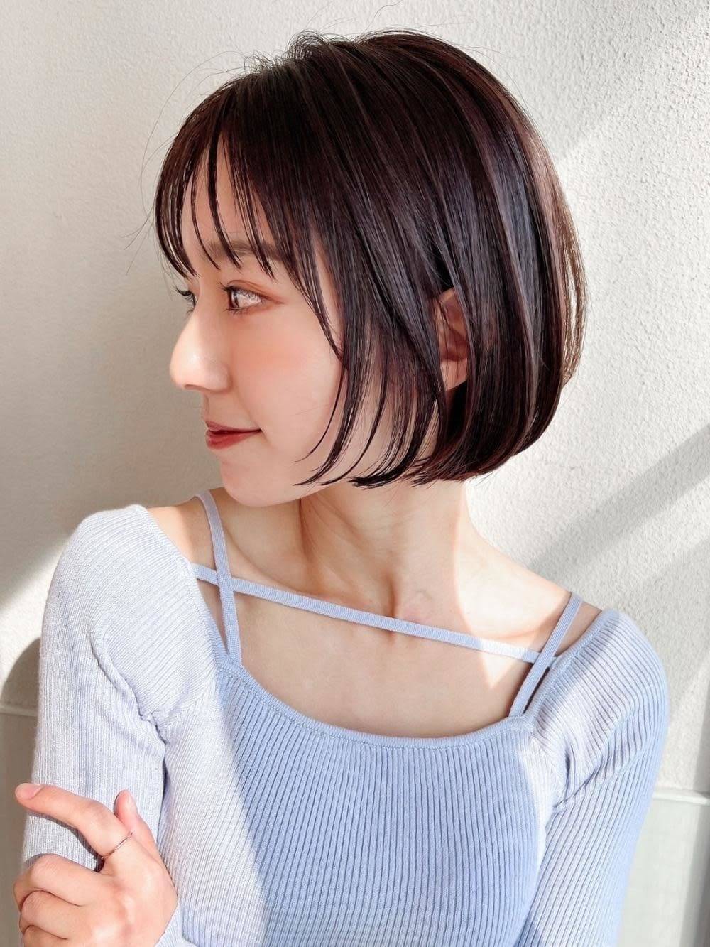 フェミニン丸みボブ