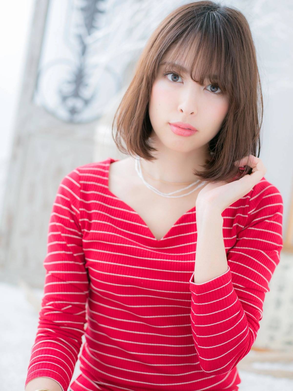 シンプルロングボブ
